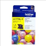 Brother, LC77XL, Yellow, Ink, Cart, (Up, to, 1, 200, pages), 