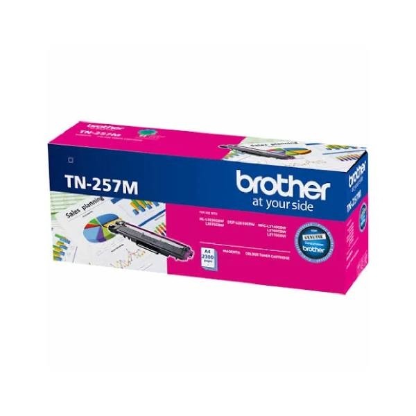 Brother, TN-257M, Magenta, High, Yield, Toner, Cartridge, to, Suit, -, HL-3230CDW/3270CDW/DCP-L3015CDW/MFC-L3745CDW/L3750CDW/L37, 