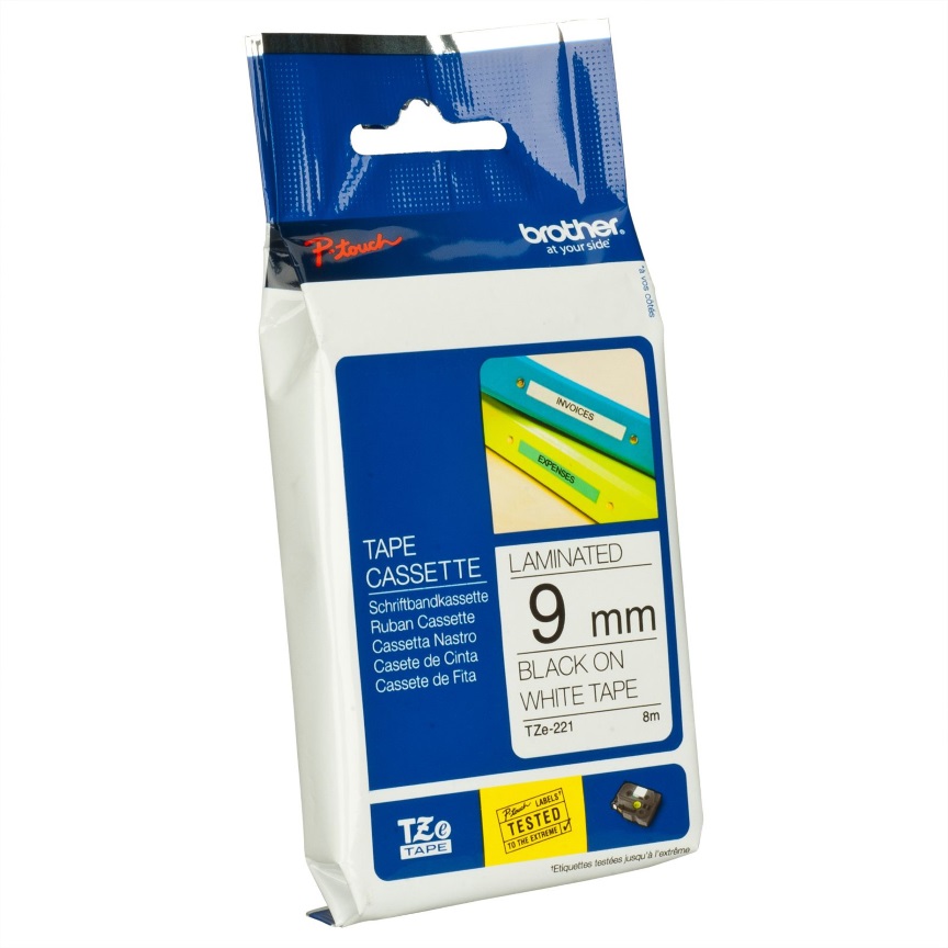 Brother, TZe221, Labelling, Tape, (9mm, x, 8m), 