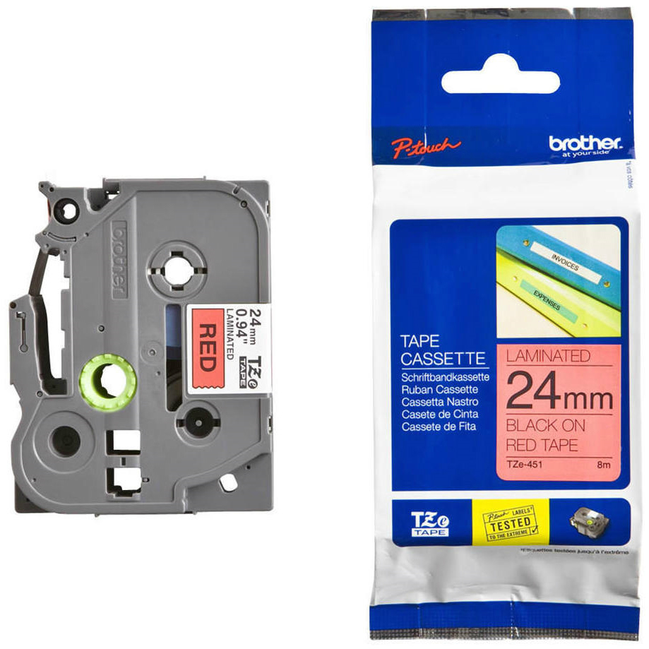Brother, TZe451, Labelling, Tape, (24mm, x, 8m), 