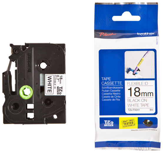 Brother, TZeFX241, Flexible, Tape, (18mm, x, 8m), 