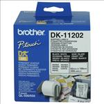 Brother, DK11202, White, Label, (300, (62x100mm), labels, per, roll), 