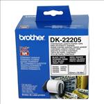 Brother, DK22205, White, Roll, (62mm, x, 30.48, metres), 