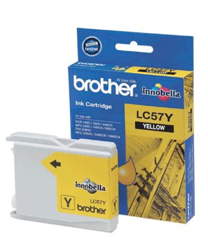 Brother, LC57, Yellow, Ink, Cart, (400, pages), 