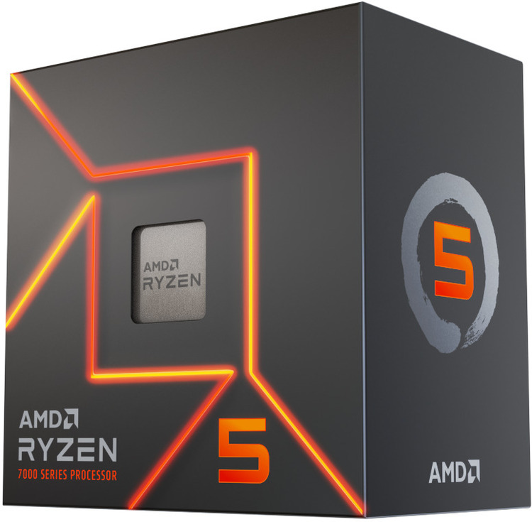 Processors/AMD: AMD, Ryzen, 5, 7600, 6, Cores, /, 12, Threads, 65, watts, Max, Freq, 5.2Ghz, 38MB, Cache, Wraith, Prism, Cooler, &, Radeon, Graphics, 
