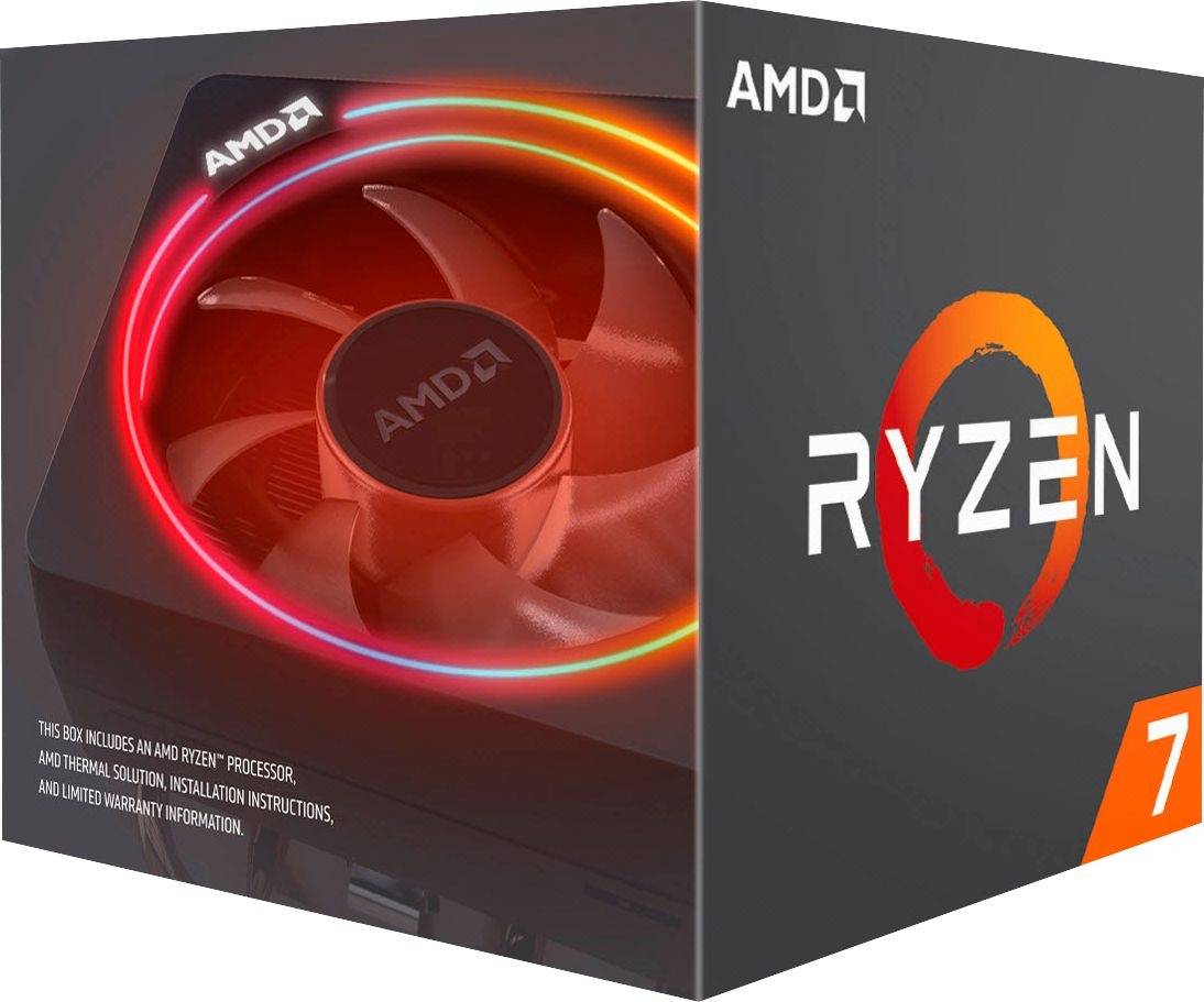AMD, Ryzen, 7, 3700X, 8, Core, AM4, CPU, 3.6GHz, 4MB, 65W, w/Wraith, Prism, Cooler, Fan, (AMDCPU)(AMDBOX), 