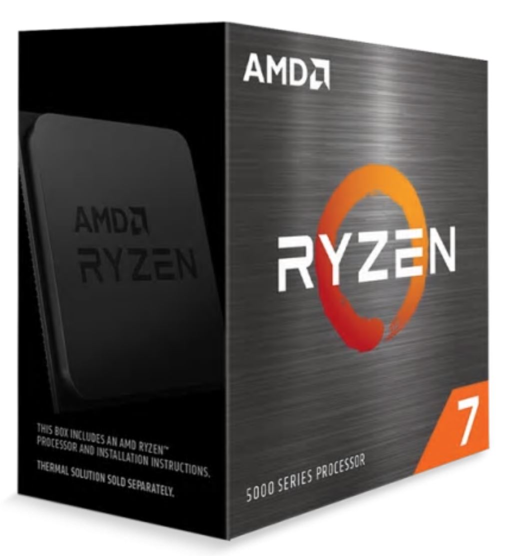AMD, Ryzen, 7, 5800X, Zen, 3, CPU, 8C/16T, TDP, 105W, Boost, Up, To, 4.7GHz, Base, 3.8GHz, Total, Cache, 36MB, No, Cooler, (AMDCPU), (RYZEN500, 
