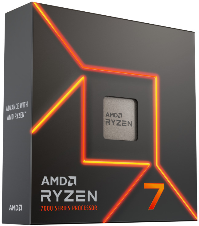 Processors/AMD: AMD, Ryzen, 7, 7700, 8, Cores, /, 16, Threads, 65, watts, Max, Freq, 5.3Ghz, 40MB, Cache, Wraith, Prism, Cooler, &, Radeon, Graphics, 