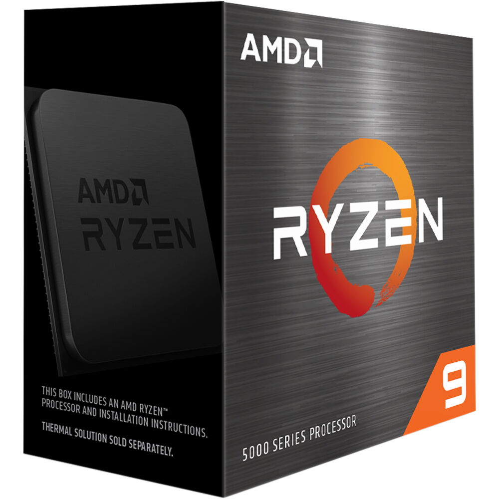 AMD, Ryzen, 9, 5950X, Zen, 3, CPU, 16C/32T, TDP, 105W, Boost, Up, To, 4.9GHz, Base, 3.4GHz, Total, Cache, 72MB, No, Cooler, (AMDCPU), (RYZEN50, 