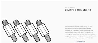 Corsair, The, LGA1700, cooler, standoff, for, Corsair, Capellix, Coolers, for, Intel, LGA1700, Alder, Lake-S, CPU, (For, ELITE, Capellix, 