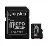 Kingston, 128GB, MicroSD, SDHC, SDXC, Class10, UHS-I, Memory, Card, 100MB/s, Read, 10MB/s, Write, with, standard, SD, adaptor, ~SDCS/128G, 