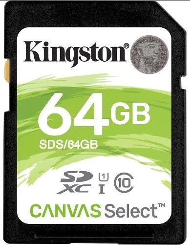 Kingston, 64GB, SD, Card, SDHC/SDXC, Class10, UHS-I, Flash, Memory, 80MB/s, Read, 10MB/s, Write, Full, HD, for, Photo, Video, Camera, Water, 