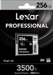 Lexar, Professional, 3500x, 256GB, Cfast, 2.0, Card, -, Up, to, 525MBs, Read/445Mbs, Write/High, Speed, Transfers/High, Quality, 4k, with, 