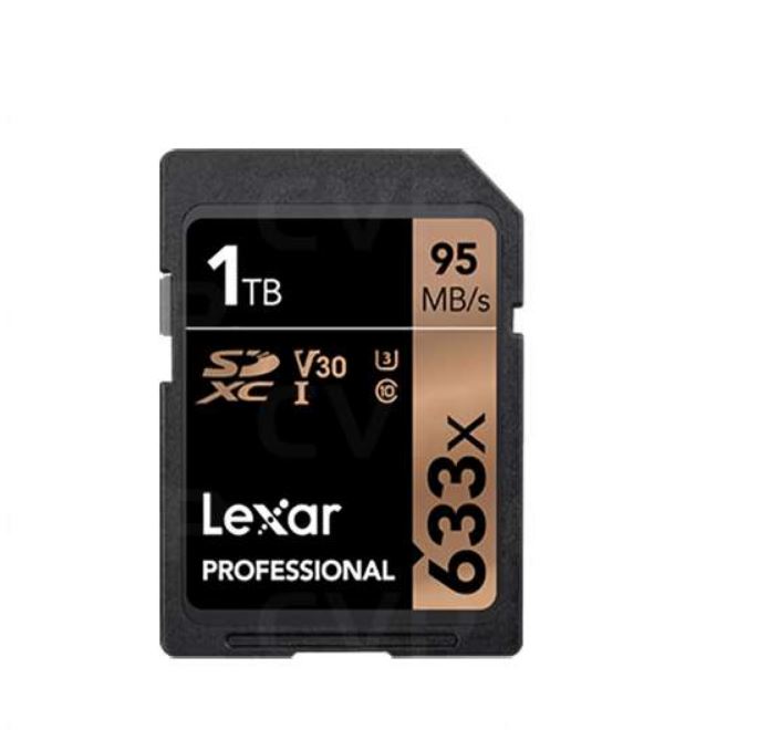 Lexar, Professional, 633x, 1TB, SDXC, UHS-I, Card, -, -, Upto, 95MBs, Read/70MBs, Write/, U3, C10, V30/High, Quality, 1080p, HD/3D/4K, Vide, 
