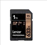 Lexar, Professional, 633x, 1TB, SDXC, UHS-I, Card, -, -, Upto, 95MBs, Read/70MBs, Write/, U3, C10, V30/High, Quality, 1080p, HD/3D/4K, Vide, 