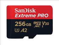 SanDisk, Extreme, Pro, 256GB, microSD, SDXC, SDXC, UHS-I, 200MB/s, 140MB/s, V30, U3, A2, 4K, UHD, Shock, temperature, water, &, X-ray, proof, 