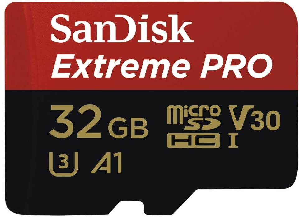 SanDisk, 32GB, microSD, Extreme, Pro, SDHC, SQXCG, 100MB/s, 90MB/s, V30, U3, C10, UHS-1, 4K, UHD, Shock, temperature, water, &, X-ray, proof, 