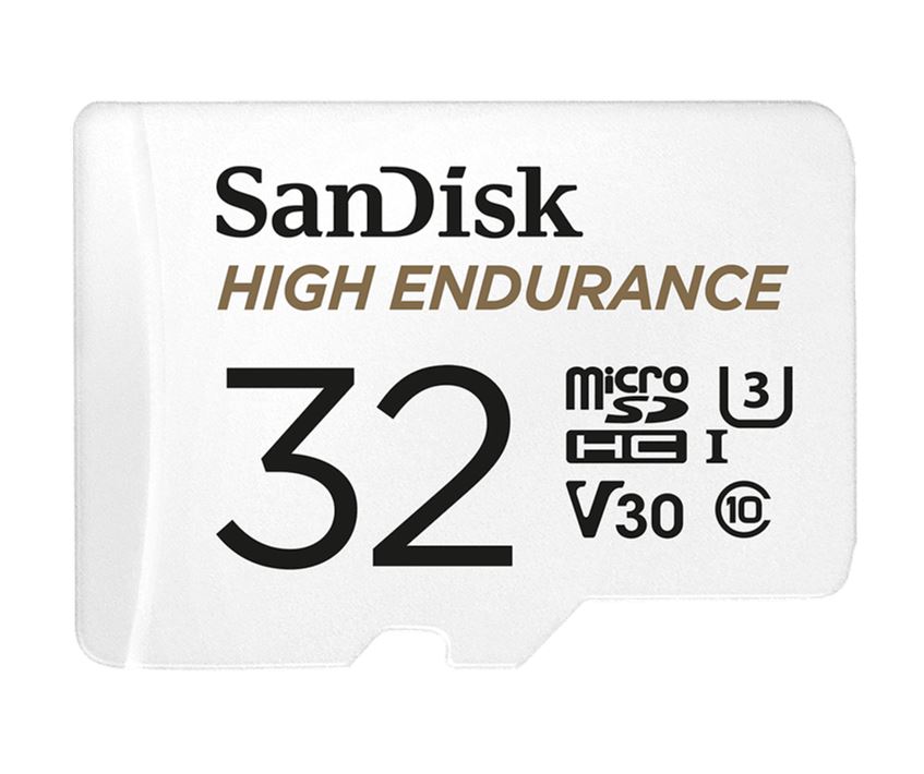 Storage - M.2 NVME/Sandisk: SanDisk, 32GB, microSD, High, Endurance, 100MB/s, 40MB/s, 2.5K, hrs, 4K, UHD, C10, U3, V30, -40Â°C, to, 85Â°C, Heat, Freeze, Shock, Temperat, 