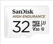 SanDisk, 32GB, microSD, High, Endurance, 100MB/s, 40MB/s, 2.5K, hrs, 4K, UHD, C10, U3, V30, -40Â°C, to, 85Â°C, Heat, Freeze, Shock, Temperat, 