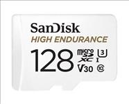 SanDisk, 128GB, microSD, High, Endurance, 100MB/s, 40MB/s, 10K, hrs, 4K, UHD, C10, U3, V30, -40Â°C, to, 85Â°C, Heat, Freeze, Shock, Temperat, 
