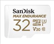 SanDisk, 32GB, Max, Endurance, microSDHCâ„¢, Card, SQQVR, 15, 000, Hrs, UHS-I, C10, U3, V30, 100MB/s, R, 40MB/s, W, SD, adaptor, 3Y, 