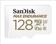 SanDisk, 128GB, Max, Endurance, microSDHCâ„¢, Card, SQQVR, 60, 000, Hr, Hrs, UHS-I, C10, U3, V30, 100MB/s, R, 40MB/s, W, SD, adaptor, 10Y, 