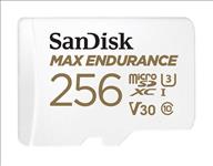 SanDisk, 256GB, Max, Endurance, microSDHCâ„¢, Card, SQQVR, 120, 000, Hr, Hrs, UHS-I, C10, U3, V30, 100MB/s, R, 40MB/s, W, SD, adaptor, 10Y, 