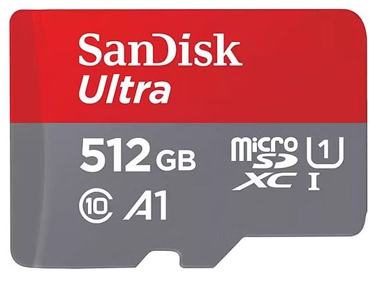 SanDisk, 512GB, Ultra, MicroSDXC, UHS-I, Memory, Card, -, 150MB/s, -Capacity:, 512GB, -, Compatibility:, Compatible, with, microSDHC, an, 