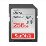 SanDisk, Ultra, 256GB, SDHC, SDXC, UHS-I, Memory, Card, 150MB/s, Full, HD, Class, 10, Speed, Shock, Proof, Temperature, Proof, Water, Proof, 