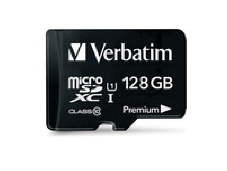 Verbatim, Micro, SDXC, 128GB, (Class, 10, UHS-I), w, Adaptor, 