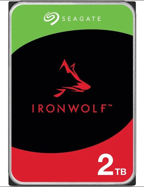 SEAGATE, IRONWOLF, NAS, 2TB, 3.5, SATA, HARD, DRIVE, 3YR, WTY, 