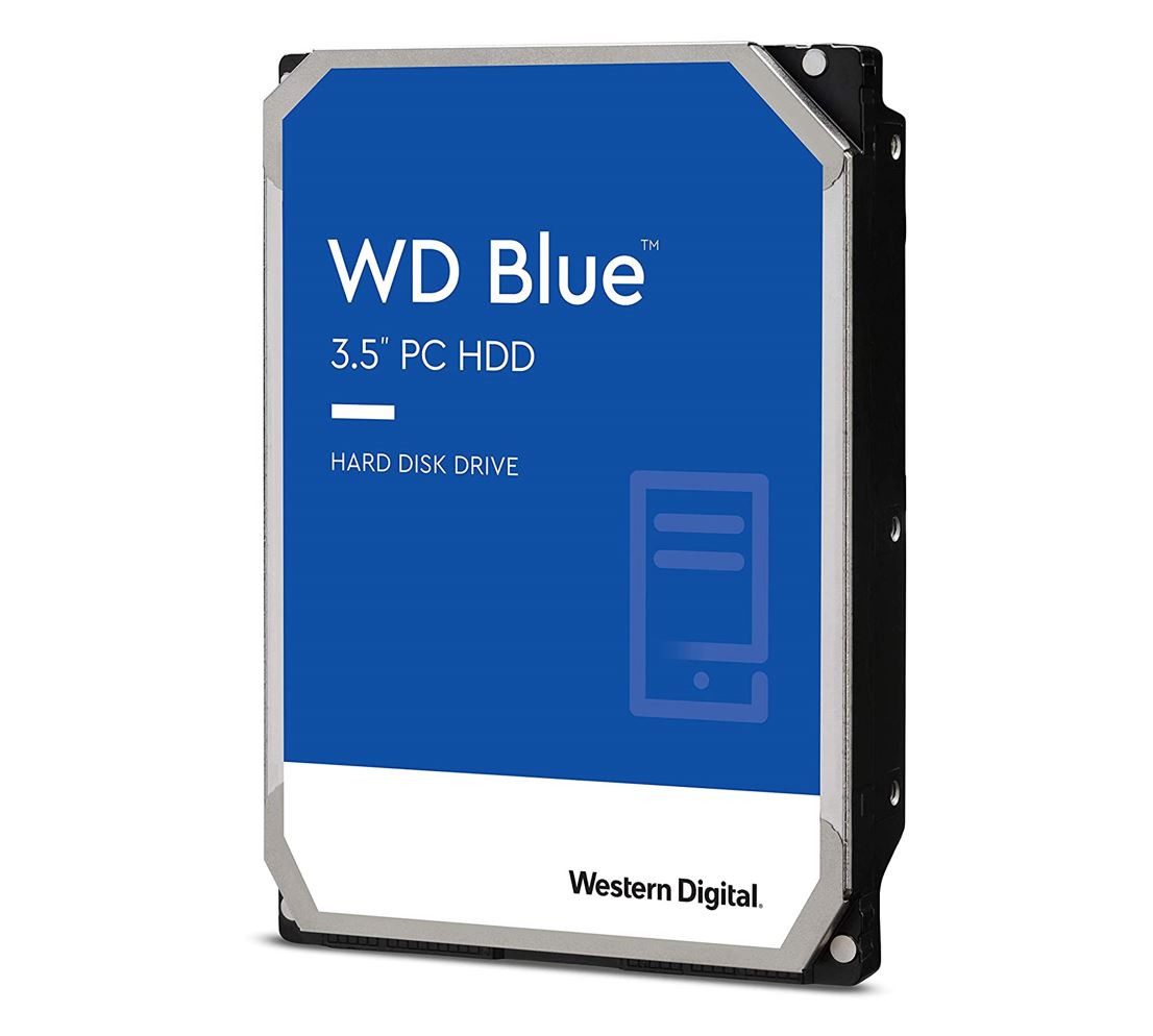 Storage - Internal Disk/Western Digital: Western, Digital, WD, Blue, 1TB, 3.5, HDD, SATA, 6Gb/s, 7200RPM, 64MB, Cache, CMR, Tech, 2yrs, Wty, 