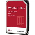 Western, Digital, WD, Red, Plus, 6TB, 3.5, NAS, HDD, SATA3, 6Gb/s, 5400RPM, 256MB, Cache, CMR, 24x7, 8-bays, NASware, 3.0, CMR, Tech, 3yrs, w, 