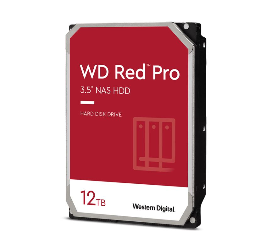 Storage - Internal Disk/Western Digital: Western, Digital, WD, Red, Pro, 12TB, 3.5, NAS, HDD, SATA3, 7200RPM, 256MB, Cache, 24x7, NASware, 3.0, CMR, Tech, 5yrs, wty, 