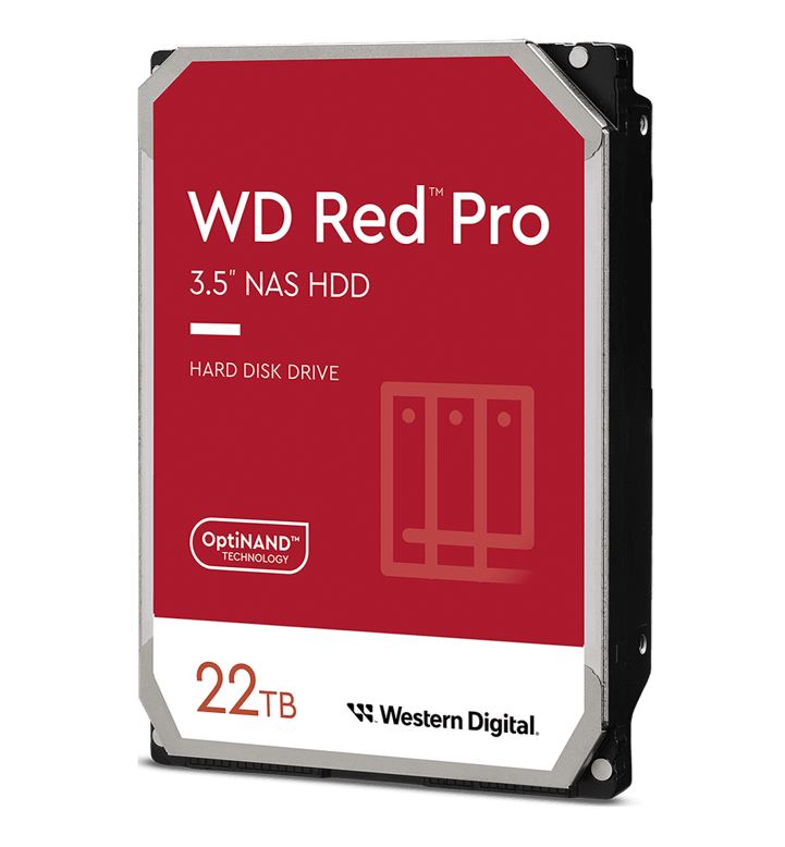 Western, Digital, WD, Red, Pro, 22TB, 3.5, NAS, HDD, SATA3, 7200RPM, 512MB, Cache, 24x7, 300TBW, ~24-bays, NASware, 3.0, CMR, Tech, 5yrs, wt, 