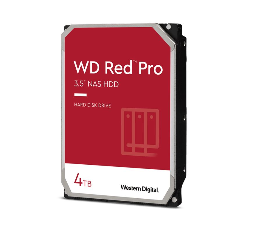 Storage - Internal Disk/Western Digital: Western, Digital, WD, Red, Pro, 4TB, 3.5, NAS, HDD, SATA3, 7200RPM, 256MB, Cache, 24x7, NASware, 3.0, CMR, Tech, 5yrs, wty, 