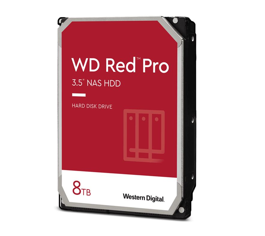 Storage - Internal Disk/Western Digital: Western, Digital, WD, Red, Pro, 8TB, 3.5, NAS, HDD, SATA3, 7200RPM, 256MB, Cache, 24x7, NASware, 3.0, CMR, Tech, 5yrs, wty, 