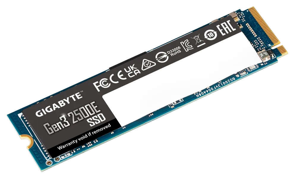 Gigabyte, G325E, 500G, M2, 500G, PCIe, 3.0x4, 2300/1500, MB/s, 60k/240Kl, MTBF, 1.5m, hr, Limited, 3, years, or, 240TBW, 