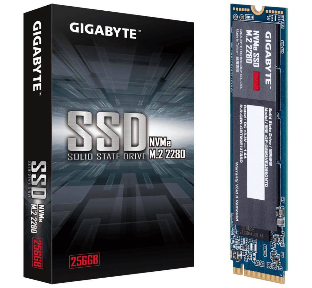 GIGABYTE, SSD, 256GB, M.2, NVMe, PCIe3, 1700R/1100W, MB/s, 5YR, WTY, 
