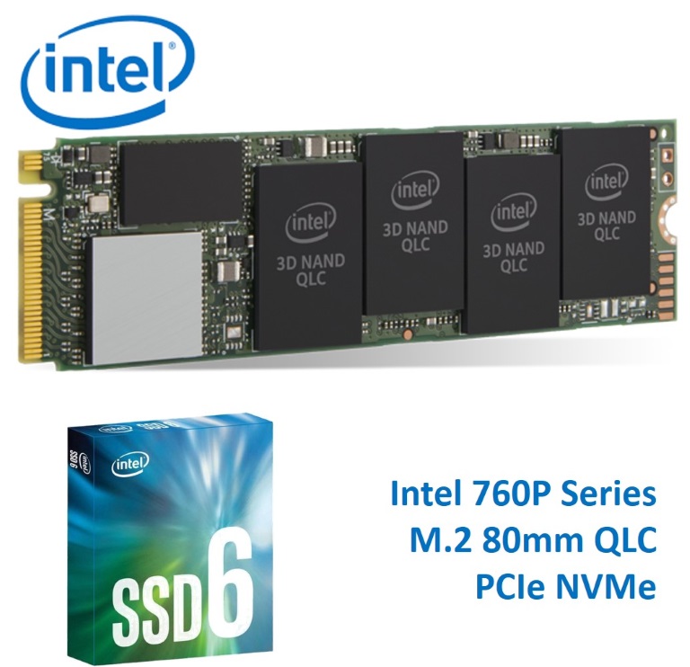 Intel, 660P, NVMe, PCIe, M.2, SSD, 1TB, 3D2, QLC, 1800R/1800W, MB/s, 150K/220K, IOPS, 1.6M, hrs, MTBF, Solid, State, Drive, 5yrs, Wty, 