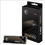 MSI, 1TB, M470, PCIe, 4.0, NVMe, M.2, SSD, 5000/4400, MB/s, Read/Write, PCI-E, NVMe, 1.3, 1600, TBW, 5, Year, Warranty, 