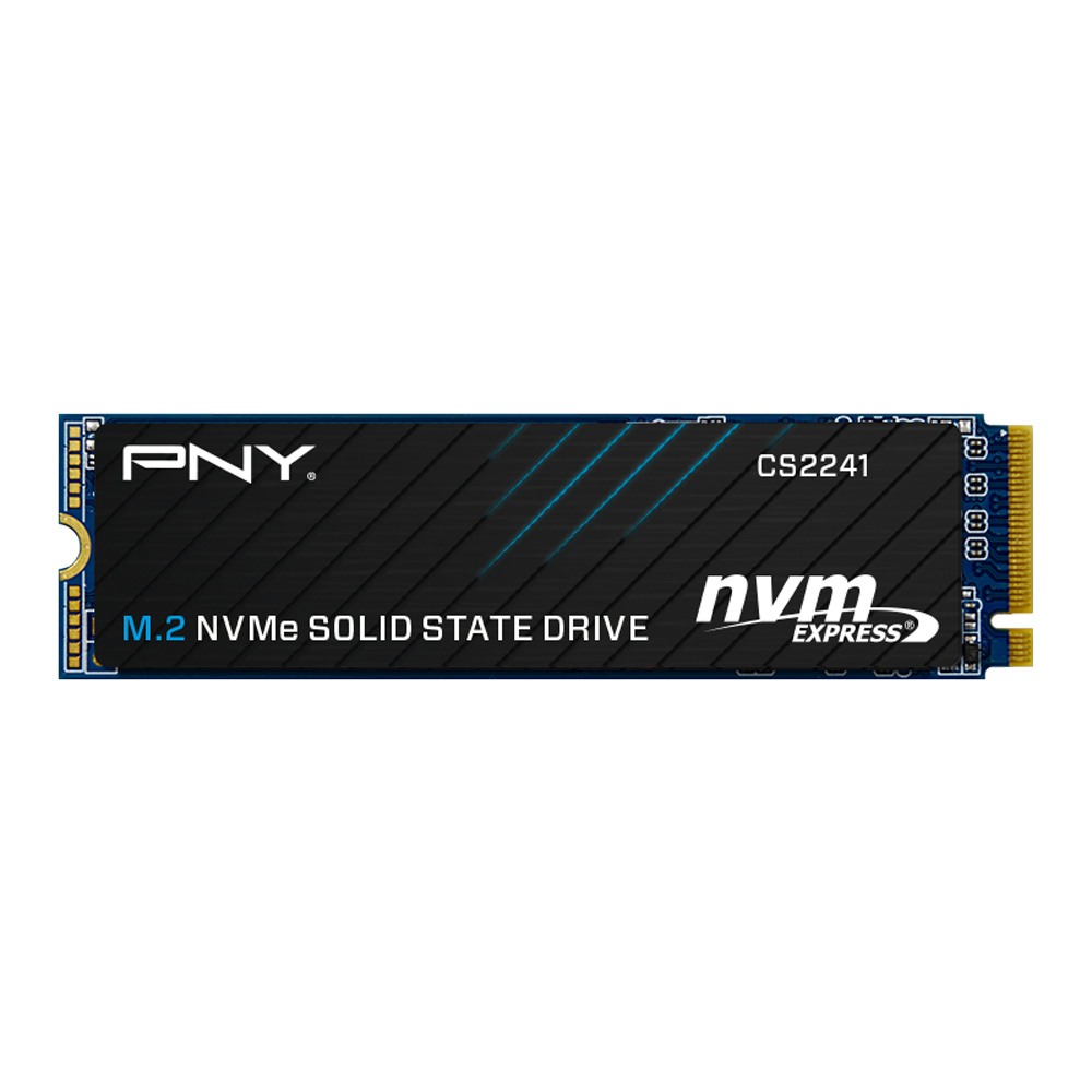 Storage - SSD/PNY: PNY, CS2241, 500GB, NVMe, SSD, Gen4x4, M.2, 4700MB/s, 1700MB/s, R/W, TBW, 1.5M, hrs, MTBF, 5yrs, wty, 