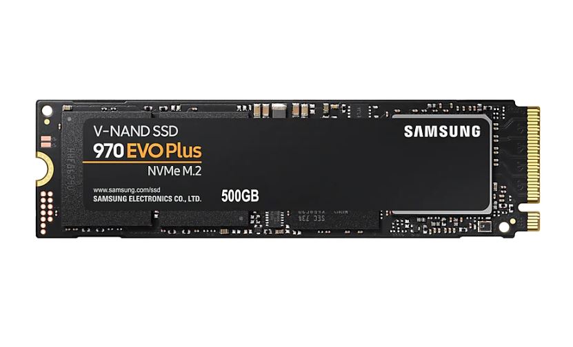 Storage - M.2 NVME/Samsung: Samsung, 970, EVO, Plus, 500GB, PCIe, NVMe, SSD, MLC, 3500MB/s, 3200MB/s, 480K/550K, IOPS, 300TBW, 5yrs, wty, 