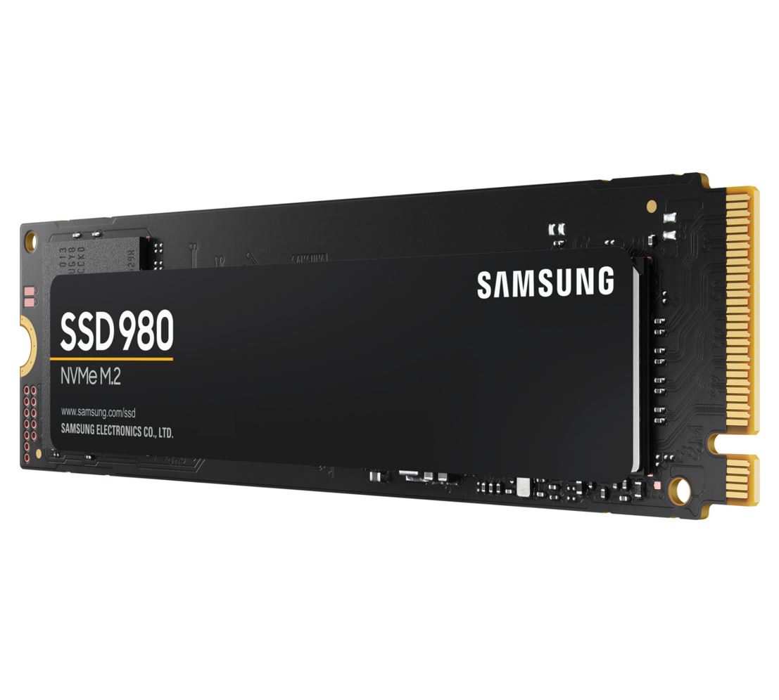 Samsung, 980, 1TB, NVMe, SSD, 3500MB/s, 3000MB/s, R/W, 500K/480K, IOPS, 600TBW, 1.5M, Hrs, MTBF, AES, 256-bit, Encryption, M.2, 2280, PCIe, 