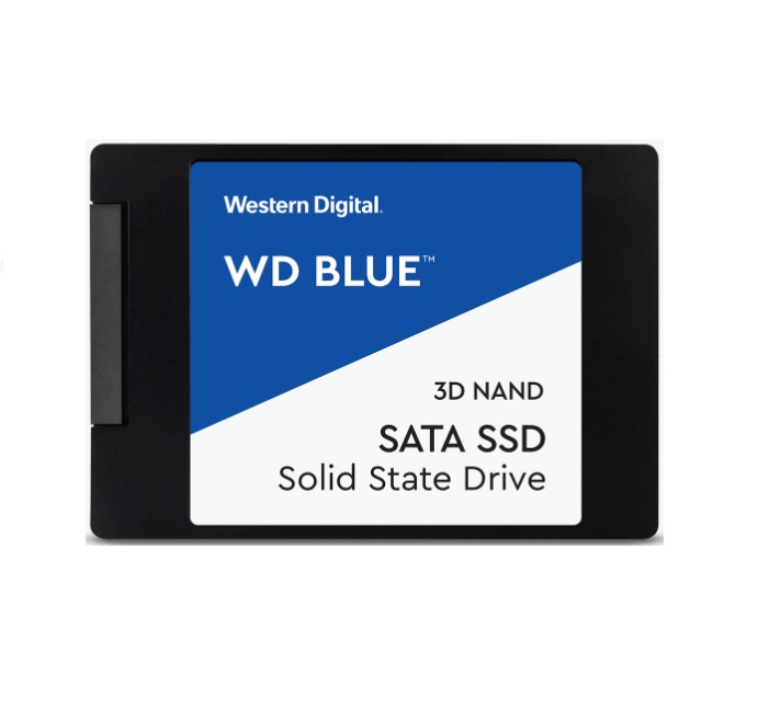 Storage - SSD/Western Digital: Western, Digital, WD, Blue, 500GB, 2.5, SATA, SSD, 560R/530W, MB/s, 95K/84K, IOPS, 200TBW, 1.75M, hrs, MTBF, 3D, NAND, 7mm, 5yrs, Wty, ~WDS5, 
