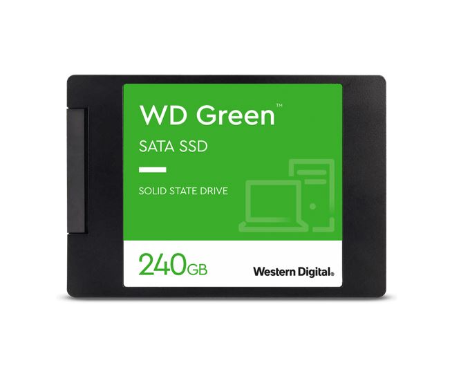 Western, Digital, WD, Green, 240GB, 2.5, SATA, SSD, 545R/430W, MB/s, 80TBW, 3D, NAND, 7mm, 3, Years, Warranty, ~WDS240G2G0A, 