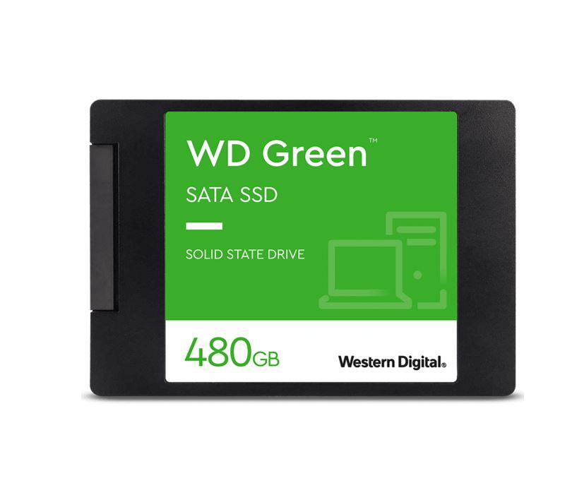 Storage - SSD/Western Digital: Western, Digital, WD, Green, 480GB, 2.5, SATA, SSD, 545R/430W, MB/s, 80TBW, 3D, NAND, 7mm, 3, Years, Warranty, 