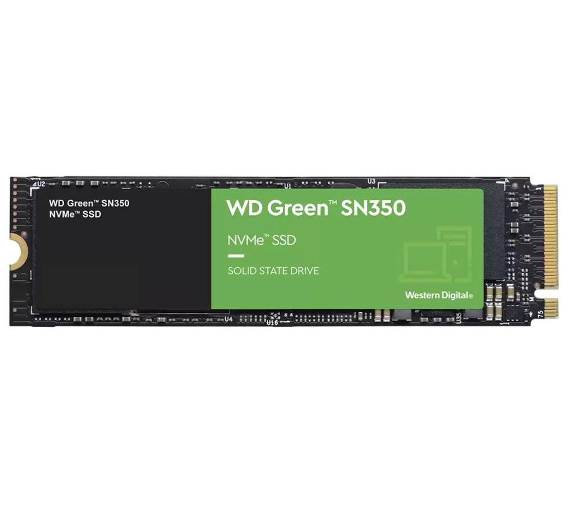 Western, Digital, WD, Green, SN350, 1TB, M.2, NVMe, SSD, 3200MB/s, 2500MB/s, R/W, 80TBW, 340K/380K, IOPS1M, hrs, MTTF, 3yrs, wty, ~WDS100T2, 