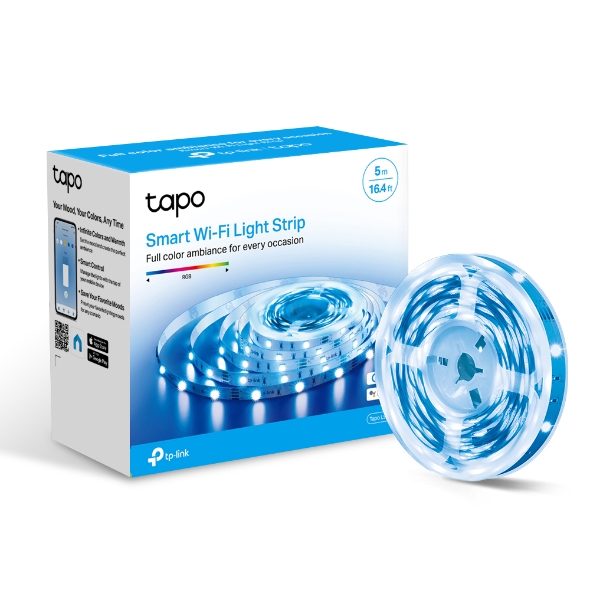 TP-Link, Tapo, L900-5, Smart, Wi-Fi, Light, Strip, Flexible, Length, 3M, Adhesive, Energy, Saving, Voice, Control, No, Hub, Required, 