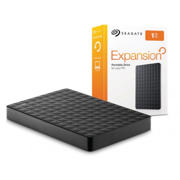 SEAGATE, EXPANSION, PORTABLE, 2.5, 1TB, EXTERNAL, USB3.0, HARD, DRIVE, (BLACK, 